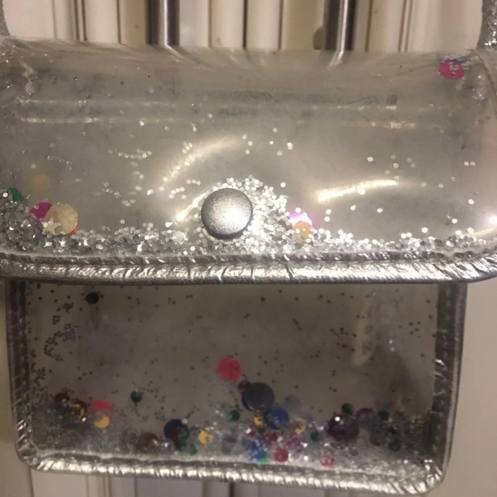 Zara girls Shake Transparent glitterāhandbag